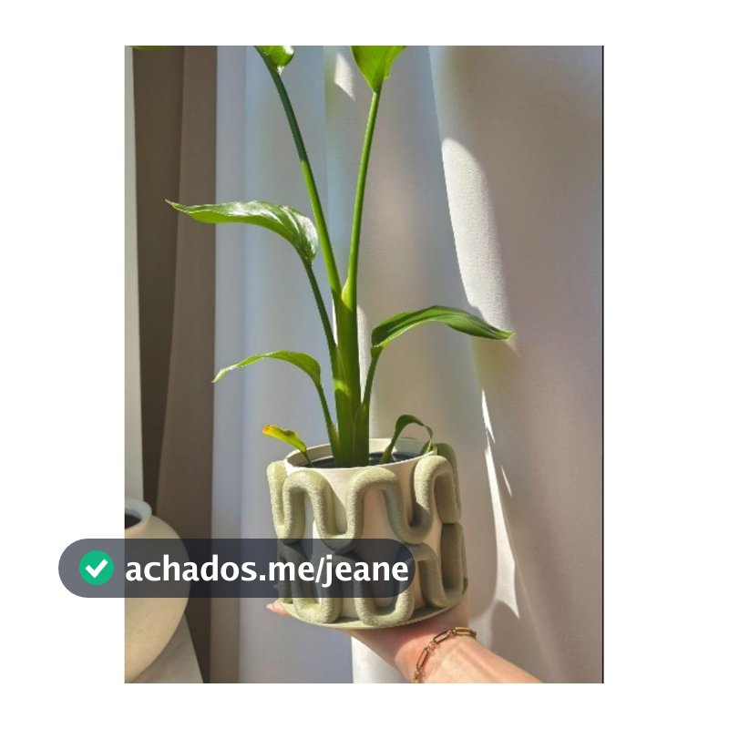 Vaso Decorativo Ondulado para Plantas e Cachepô 12 cm | Moderno e Aesthetic