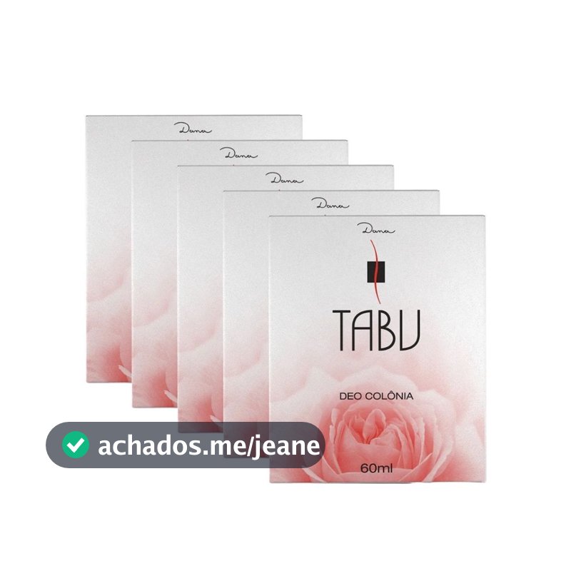 Kit Deo Colônia Tabu Tradicional 60ml (5 unidades)