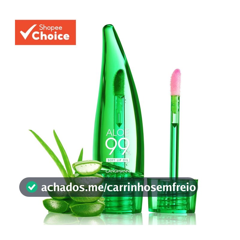 LANGMANNI Aloe Mudança De Cor Óleo Labial Hidratante De Longa Duração Baton Bálsamo Líquido Batom Maquiagem Brilho