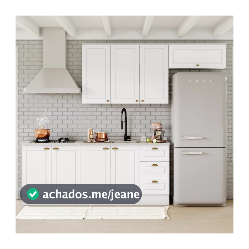 Cozinha Compacta 4 Peças com Aéreo 3 Portas Americana Henn