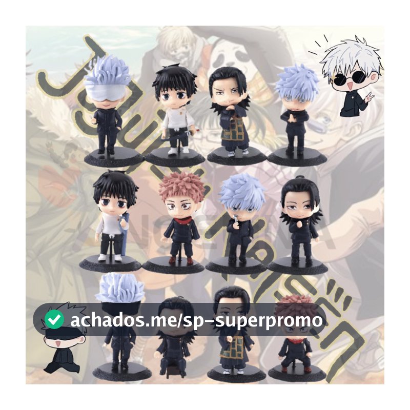 Boneco Jujutsu Kaisen Anime Figure de Ação Bonecos de Ação Decoração Miniatura Action Figure Gojo/Geto/Yutta/Itadori