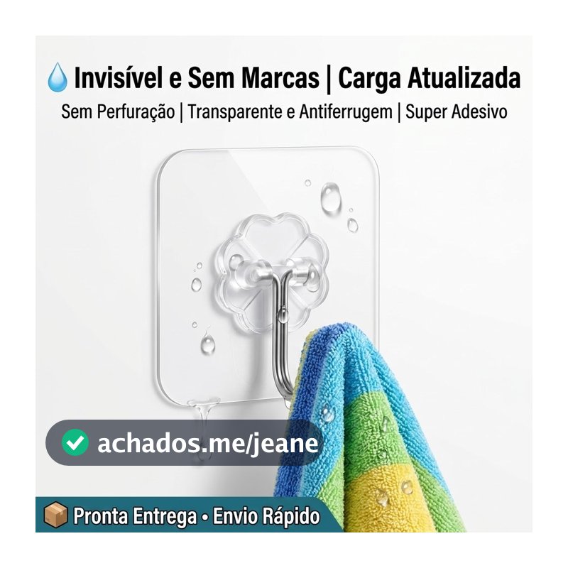 Ganchos Adesivos Para Parede 1PC Multifuncional Transparente Autocolante