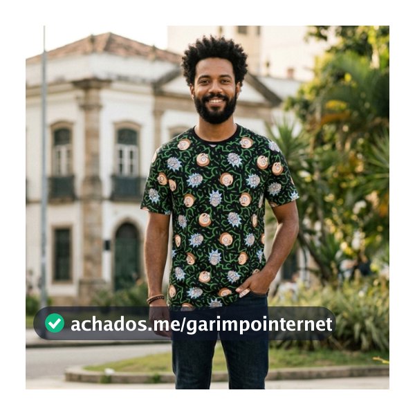 Camiseta Preta Algodão - Rick and Morty- Piticas Oficial- Presente Geek dia das crianças- dia dos professores