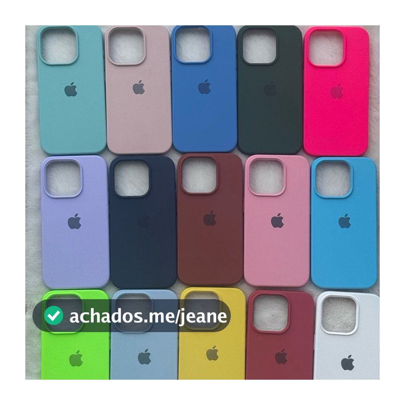 Capa Capinha Case Iphone 15 iphone 15pro iphone 15promax Silicone Várias Cores