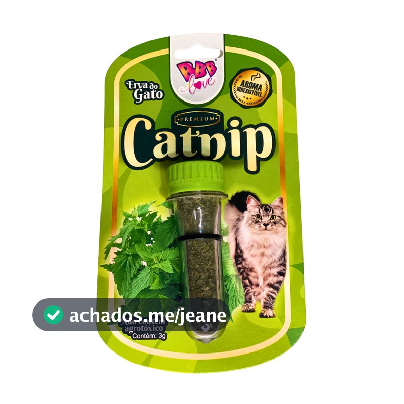 Catnip Erva Do Gato Premium 100% Natural Sem Agrotóxico 3g