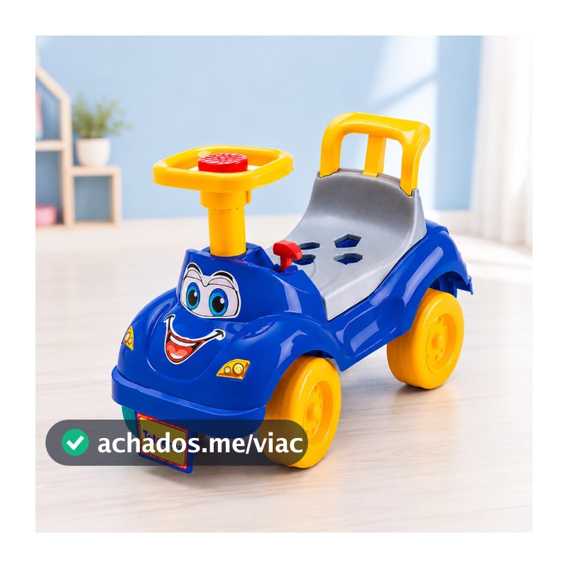 Carrinho de Passeio Totokinha ClássicaTriciclo Andador Azul Totoka Menino - Cardoso