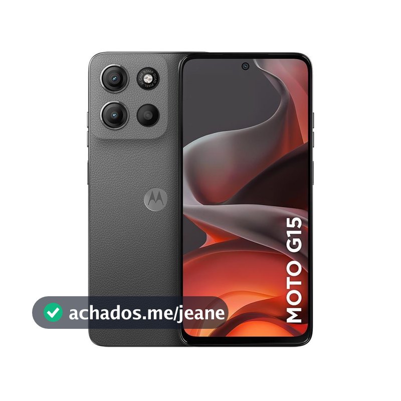 Usado: Moto g15 256GB Cinza-escuro Bom - Trocafy - Motorola