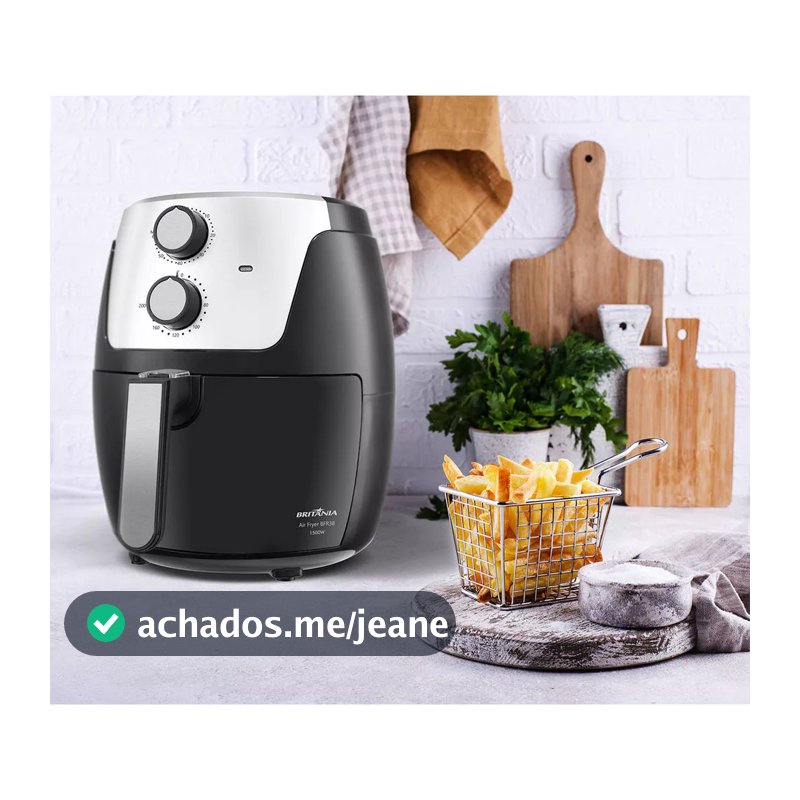 Air Fryer Britânia 4,2L Dura Mais 1500W BFR38