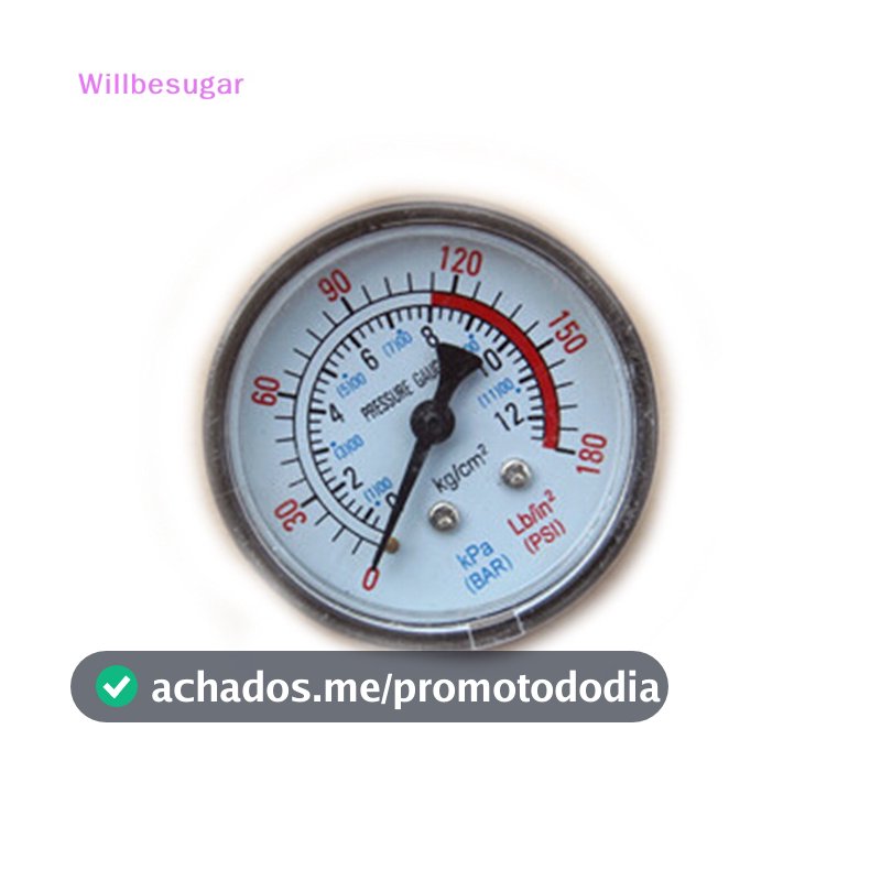 [Willbesugar] 0-180PSI Compressor De Ar Pneumático Medidor De Pressão De Fluido Hidráulico 12Bar Novo