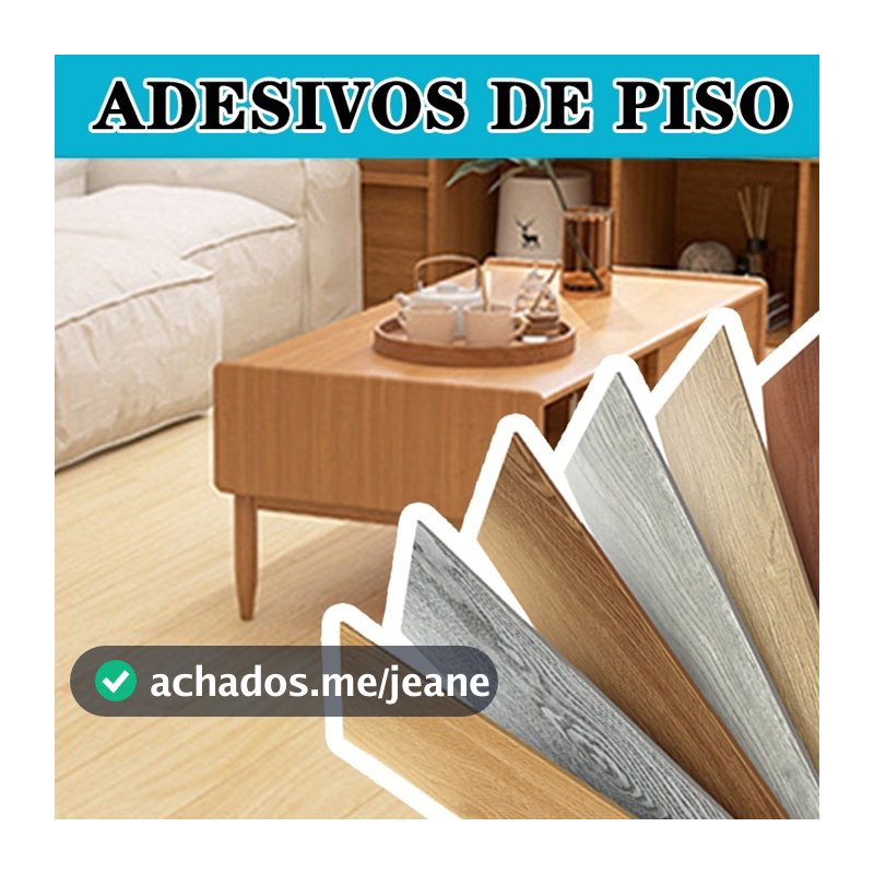 Kit 36/72 Placas Adesivas Autocolantes Piso Estilo Madeira 91 cm x 15 cm cobertura 5m²/10m²