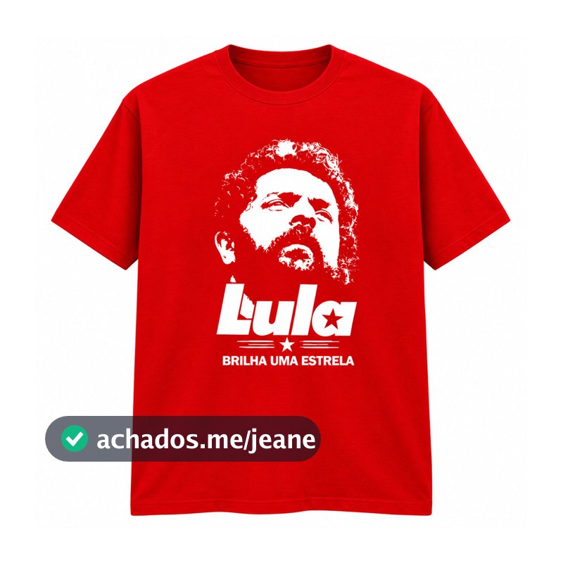 Camiseta Lula Manga Curta Gola Redonda Fio 30.1 Masculina Estampa Casual Confortável