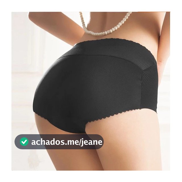 Calcinha Modeladora Cintura Alta Com Bumbum Empina Enchimento Natural Confortável Moda Feminina
