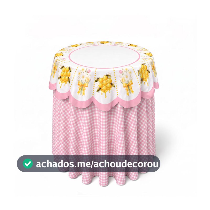 Toalha Cilindro Com Sobreposição Decoração De Festa 50x80