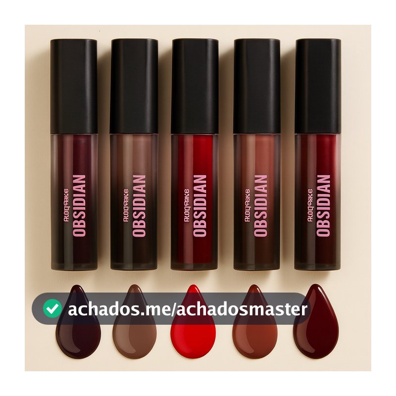 Batom Líquido Cremoso Crème Lip Obsidian By Ruby Rose Maquiagem Lábios