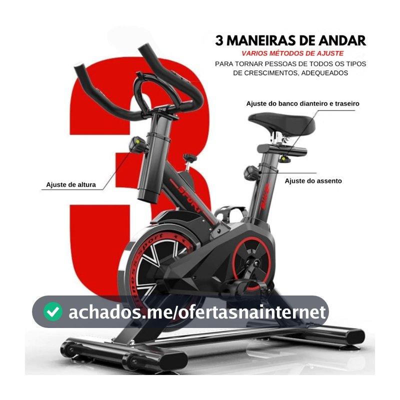 Bicicleta Bike Ergometrica Spinning Academia Fitness Profissional 120kg