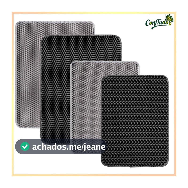 78 X 62cm Tapete higiênico para gato super espesso e super resistente,EVA, em vários tamanhos - Tapete coletor de areia