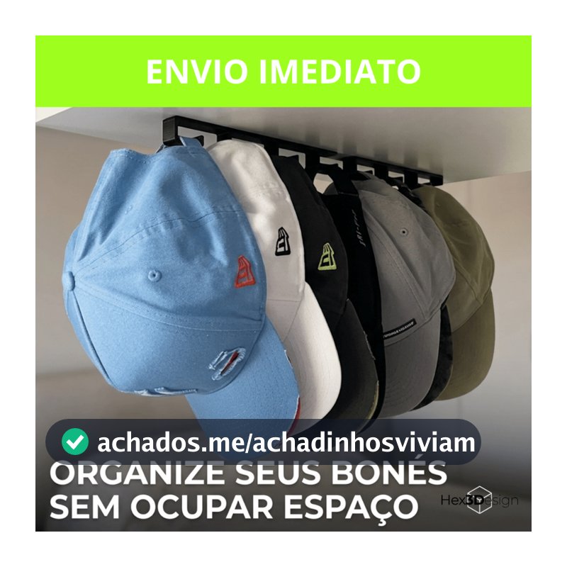 Suporte Organizador Para Bonés Suporte Pendurar Bonés Organizador para Boné