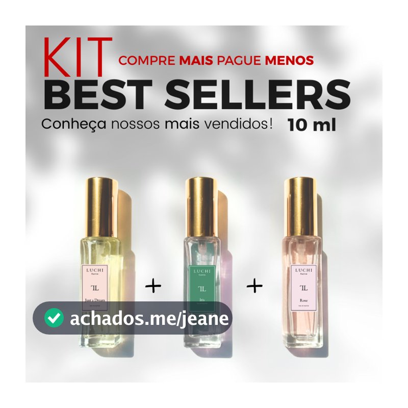 KIT BEST SELLERS 10ML (Alta fixação)