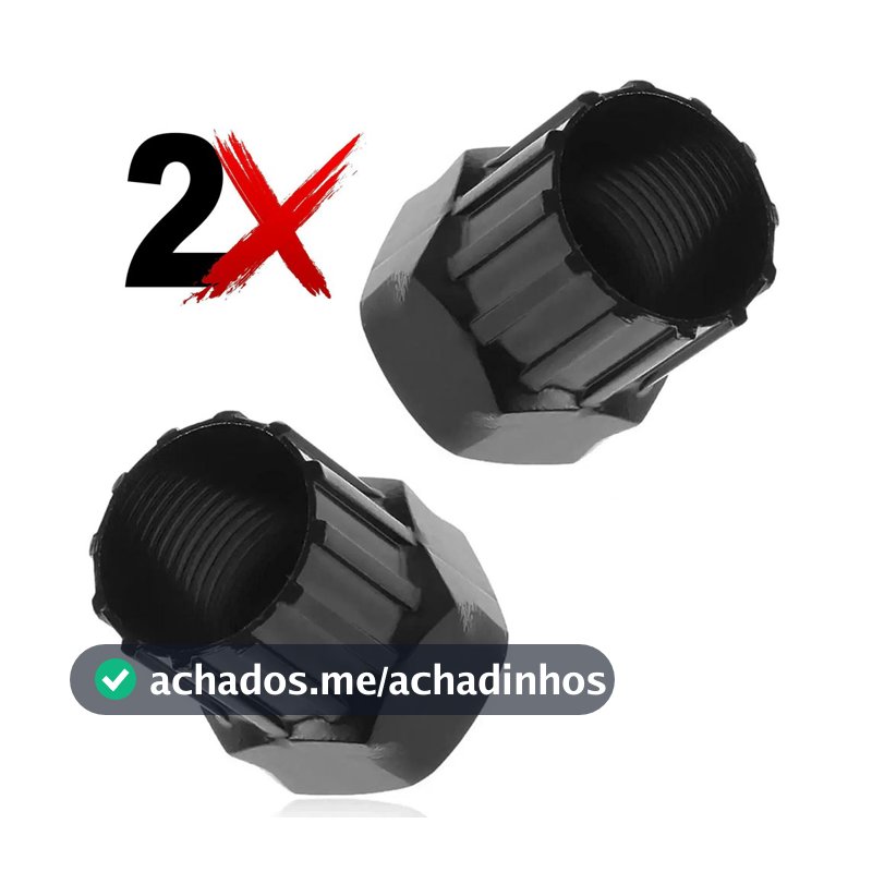 2 Ferramenta Chave Extrator Saca Catraca Roda Livre Bike Bicicleta K7 Cassete
