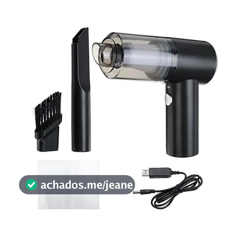 Aspirador Portátil Automotivo Potente Recarregável Premium. OFERTA