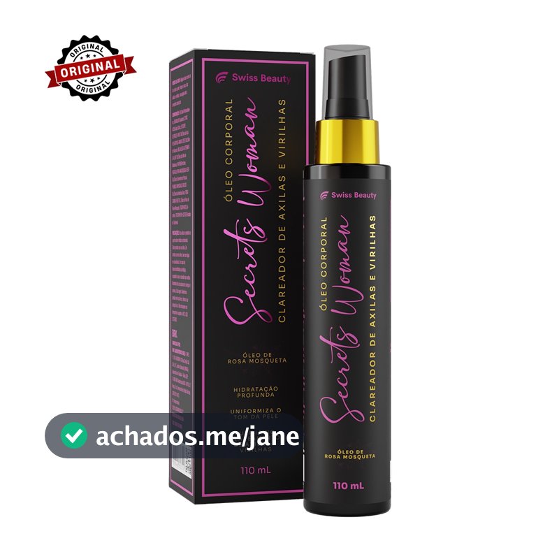 Óleo Clareador de Axilas e Virilha Secrets Woman (110 ml) SWISS BEAUTY | Corporal, axilas e virilha
