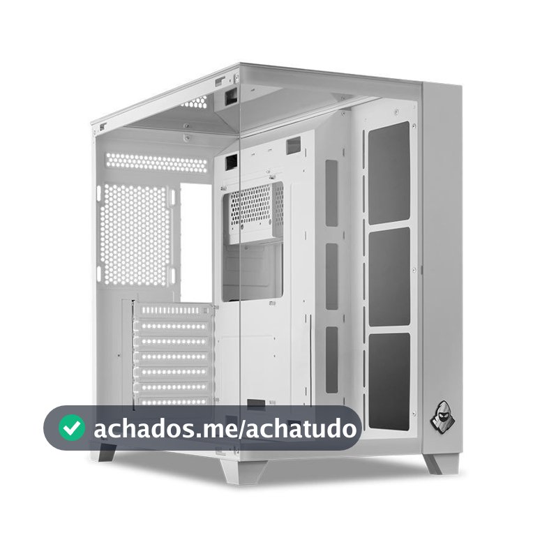 Gabinete Gamer Mancer CV550, Mid-Tower, Lateral de Vidro, Branco, MCR-CV550-WH