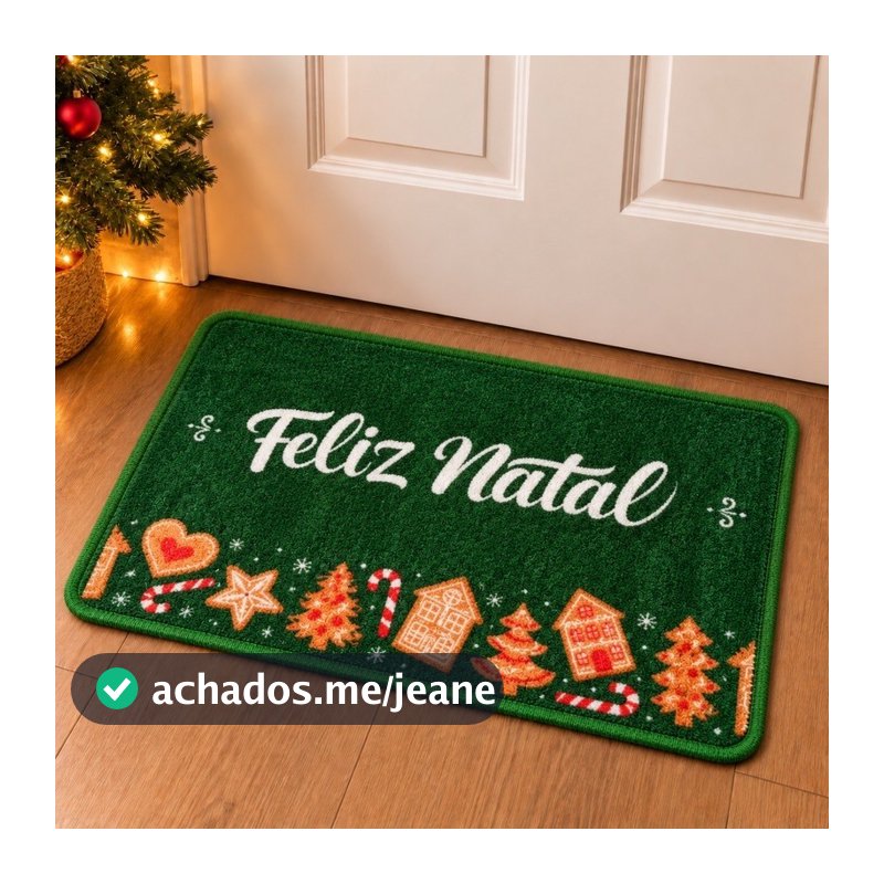 Tapete De Porta Natal Capacho Decorativo Natalino Enfeite