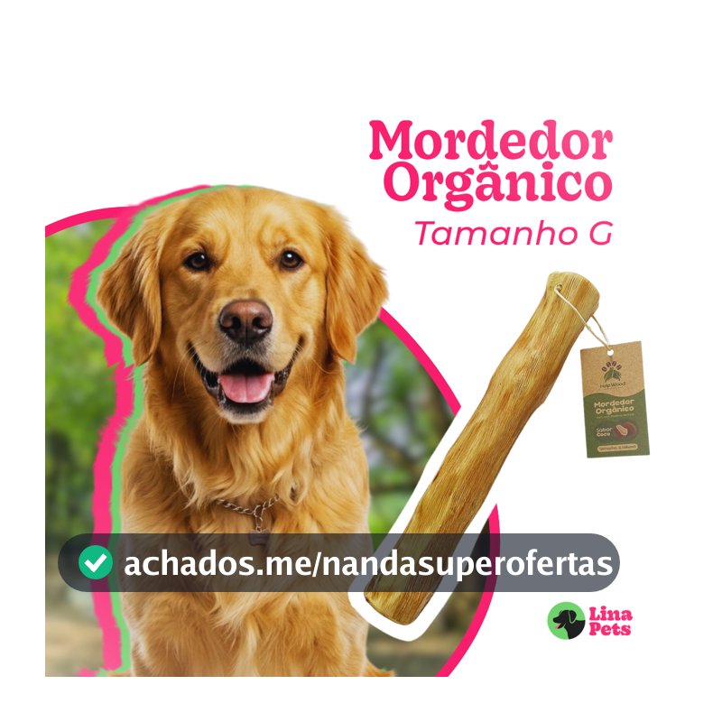 MORDEDOR PARA CACHORRO PRODUTO NATURAL RUSTICO MADEIRA DE CAFE SABOR CÔCO TAM.G  30X3A5CM BRINQUEDO PET