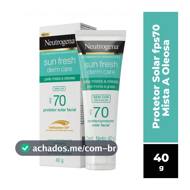 PROTETOR SOLAR FACIAL NEUTROGENA FPS70 MISTA A OLEOSA 40G