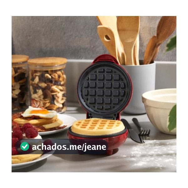 Mini Máquina de Waffles Elétrica Portátil Casa Cozinha Fazer Waffle Panquecas Automático  110V- 220V