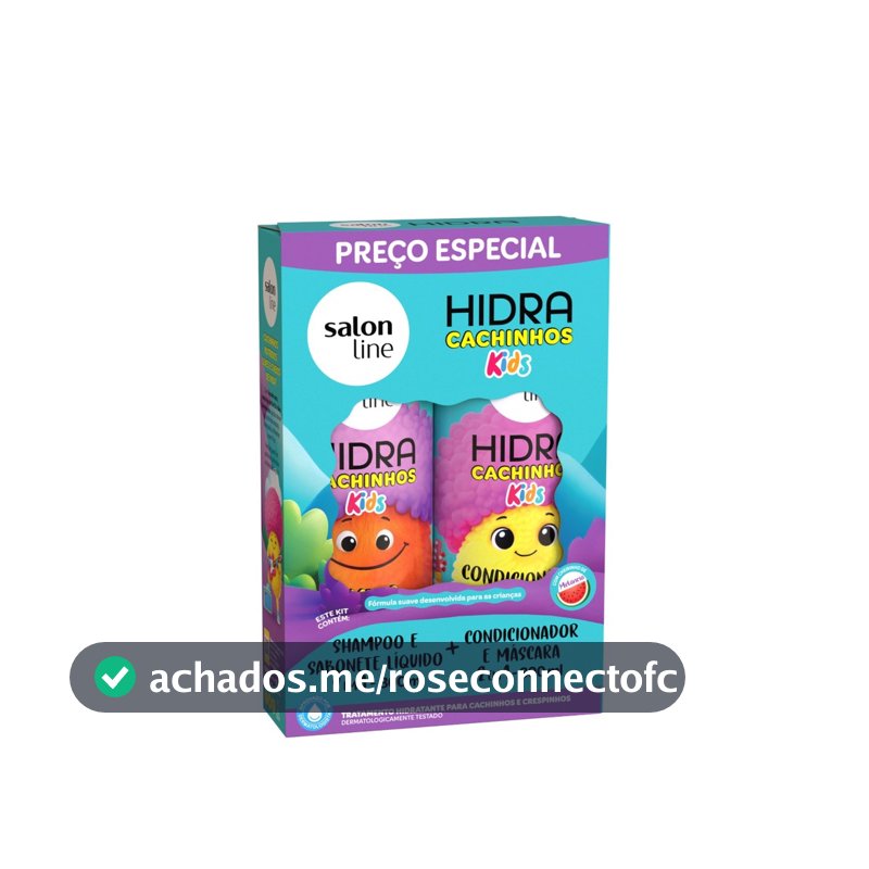 Kit Shampoo e Condicionador Hidra Kids Cachinhos 300ml