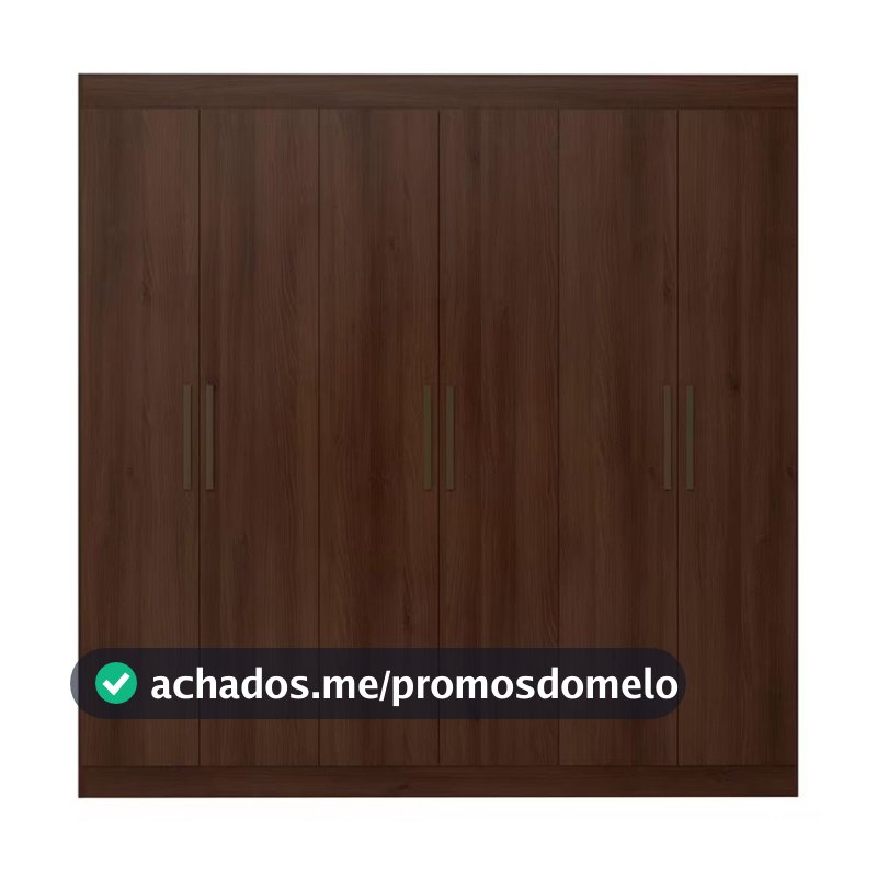 Guarda-Roupa Casal Ville com 6 Portas e 2 Gavetas Bartira