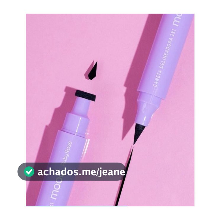 Delineador Ruby Rose 2 em 1 Caneta Gatinho HB-519 Maquiagem Profissional