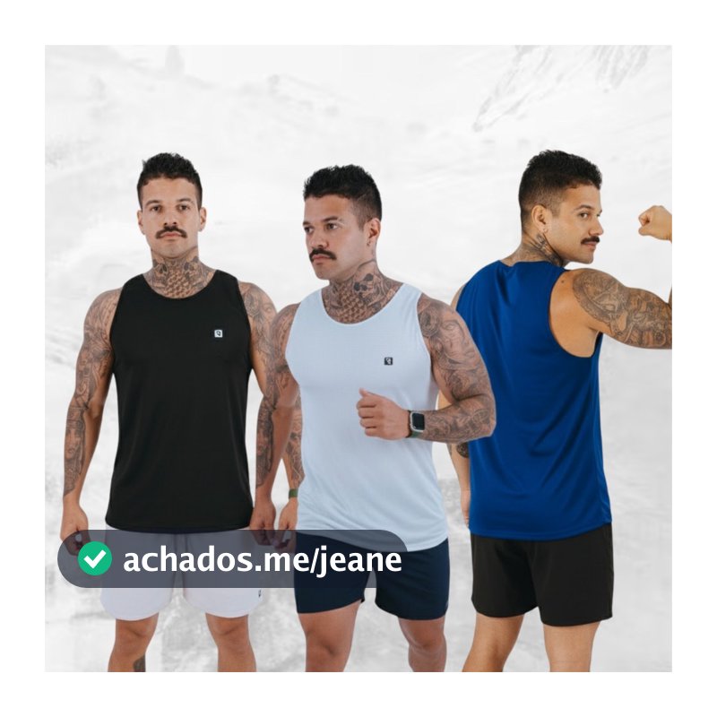 Kit 3 Regata Dry Fit Academia Furadinha Treino