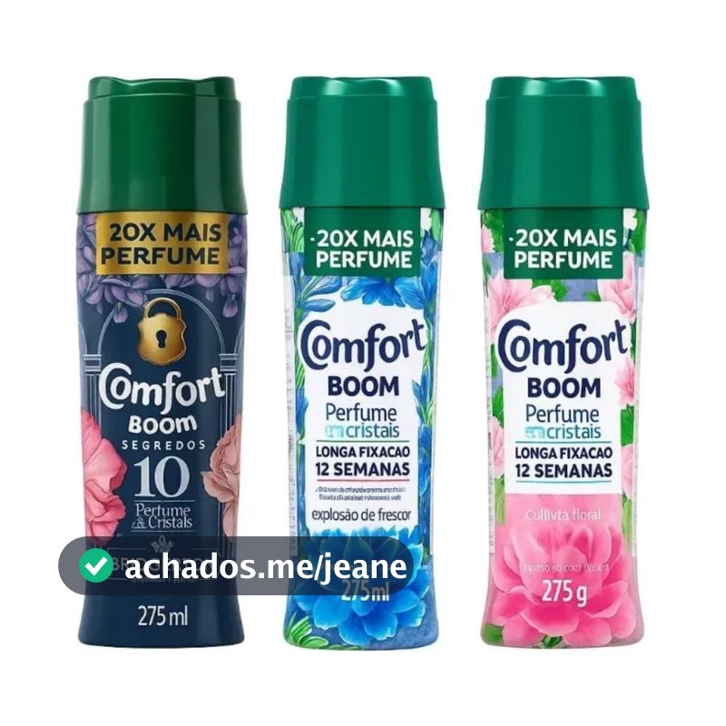 Comfort Boom Perfume Para Roupas Em Cristais 275g