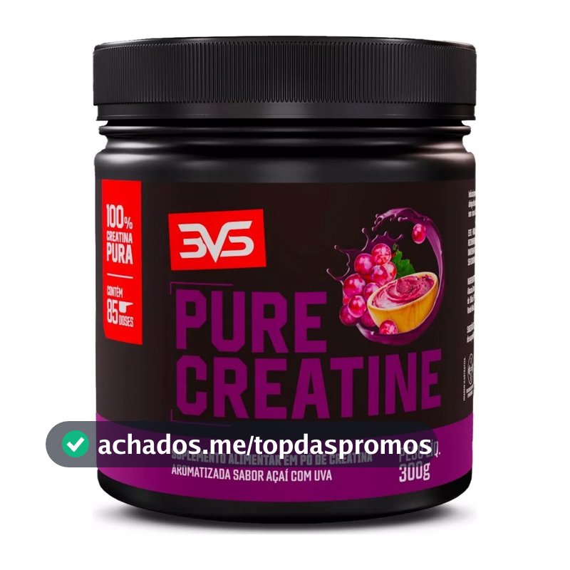 Creatina Monohidratada Saborizada - 300g - 100% Pura - Pure Creatine 85 doses