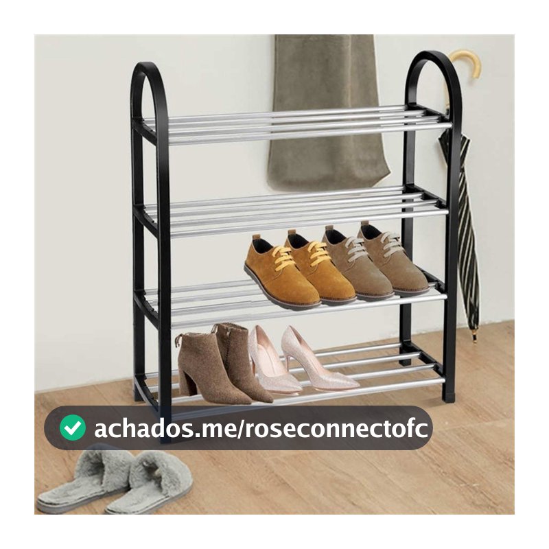 Sapateira 4  Andares Desmontável Organizador de Tênis P/ 8 Pares