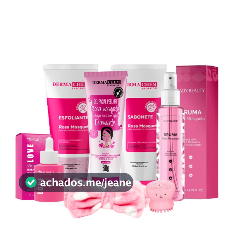 Kit Skin care Rosa Mosqueta Limpeza de Pele Completo
