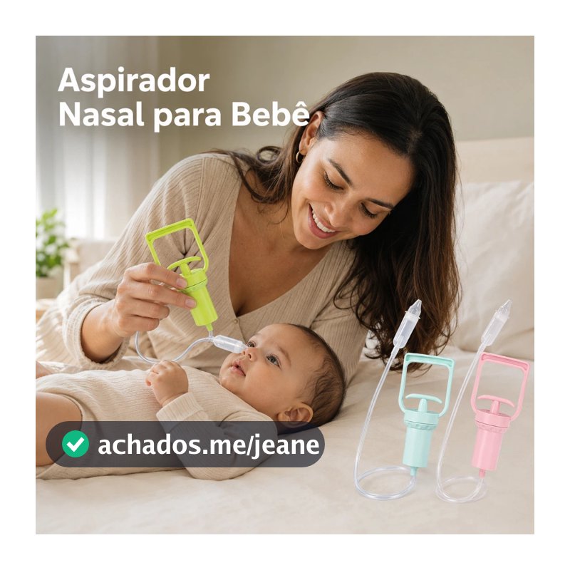 Aspirador Nasal Portátil Aspirador Manual de Nariz com Forte Sucção Limpeza De Muco