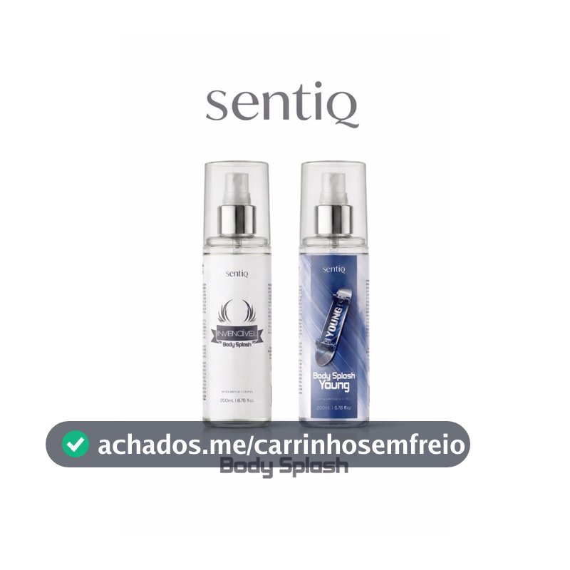 COMBO Body Splash MASCULINO 200ml Sentiq, alta fixação e projeção, dia e noite, assinatura masculina