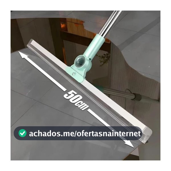 Rodo de Silicone Multiuso 120cm--140cm 2 em 1 Vassoura e Limpador de Vidros para Uso Seco e Molhado