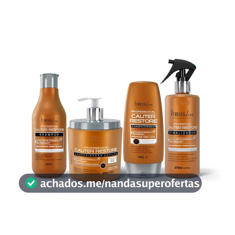 Kit Completo Cauterização Capilar Forever Liss