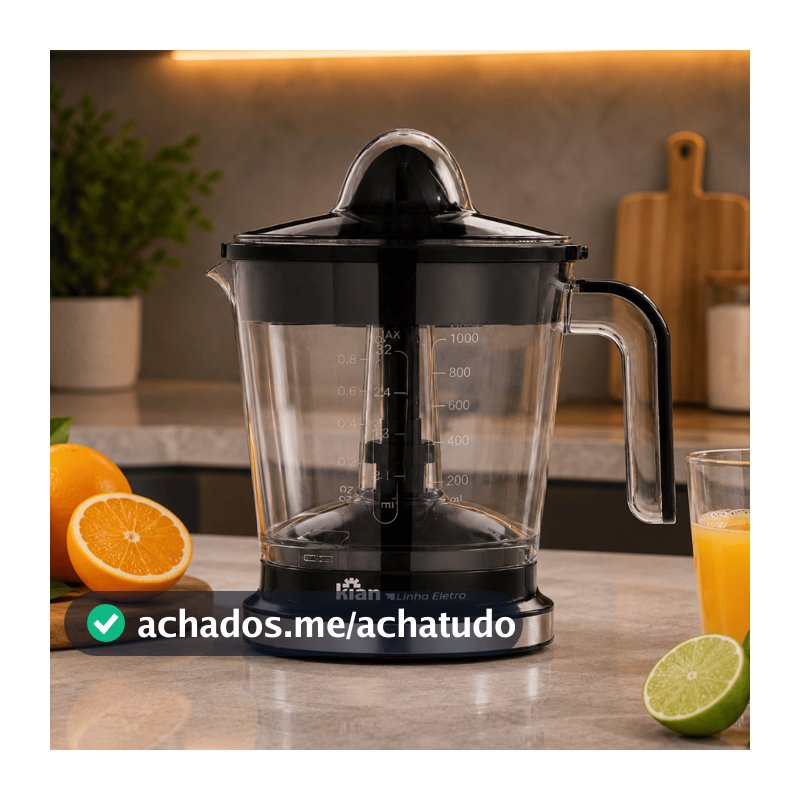 Espremedor de Frutas Turbo Elétrico Kian 1,2L - 127V | ESP-100 | Com Peneira Ajustável