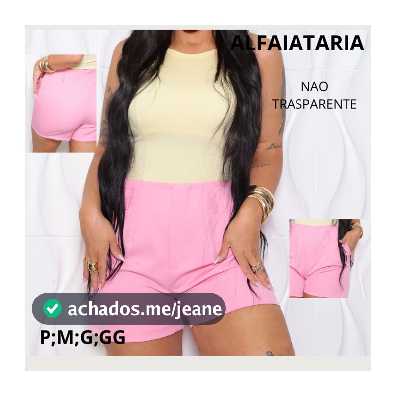 Short Feminino de Alfaiataria e Zíper Lateral – Elegante e Confortável
