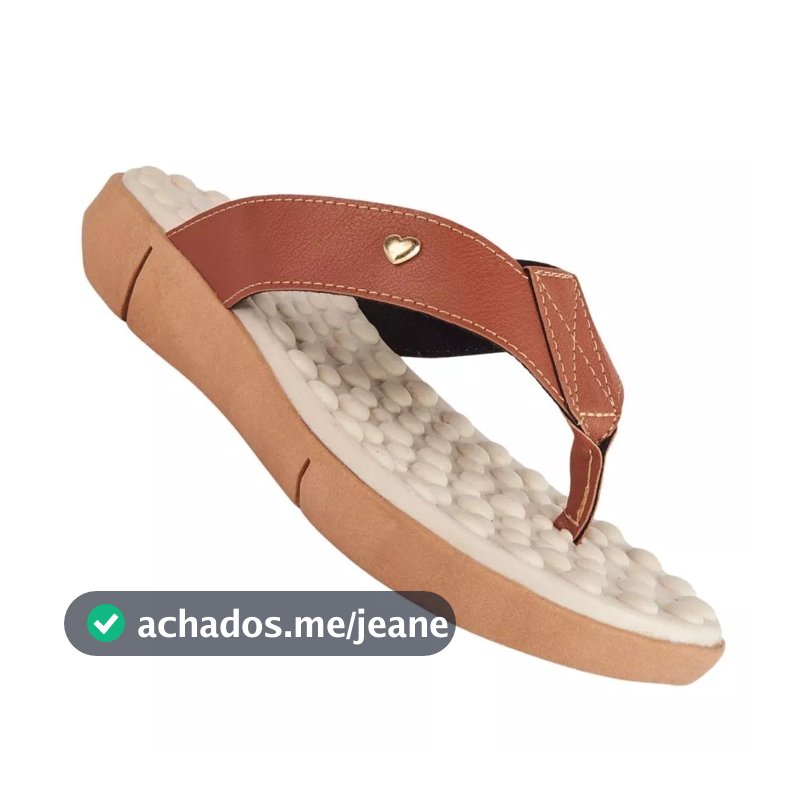 Chinelo Ortopédico Feminino Massageador Com Palmilha Massageadora E Solado Antiderrapante