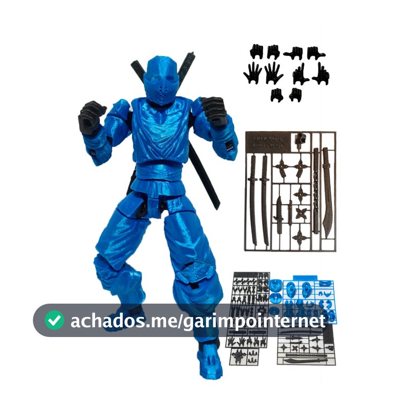 Boneco Articulado Dummy 13 Ninja Mercenario Com Acessórios Infantil Colecao Brinquedo Boneco De Montar Presente