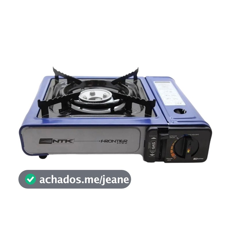 Fogareiro Portátil Frontier Com Maleta Azul Nautika
