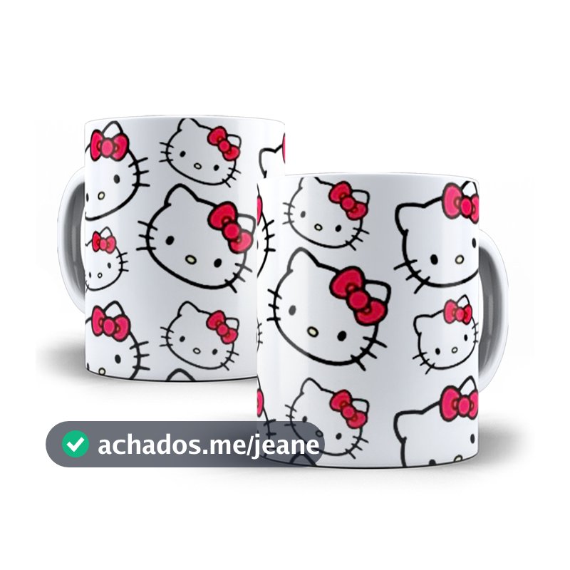 Caneca Hello Kitty Modelo 2 Porcelana