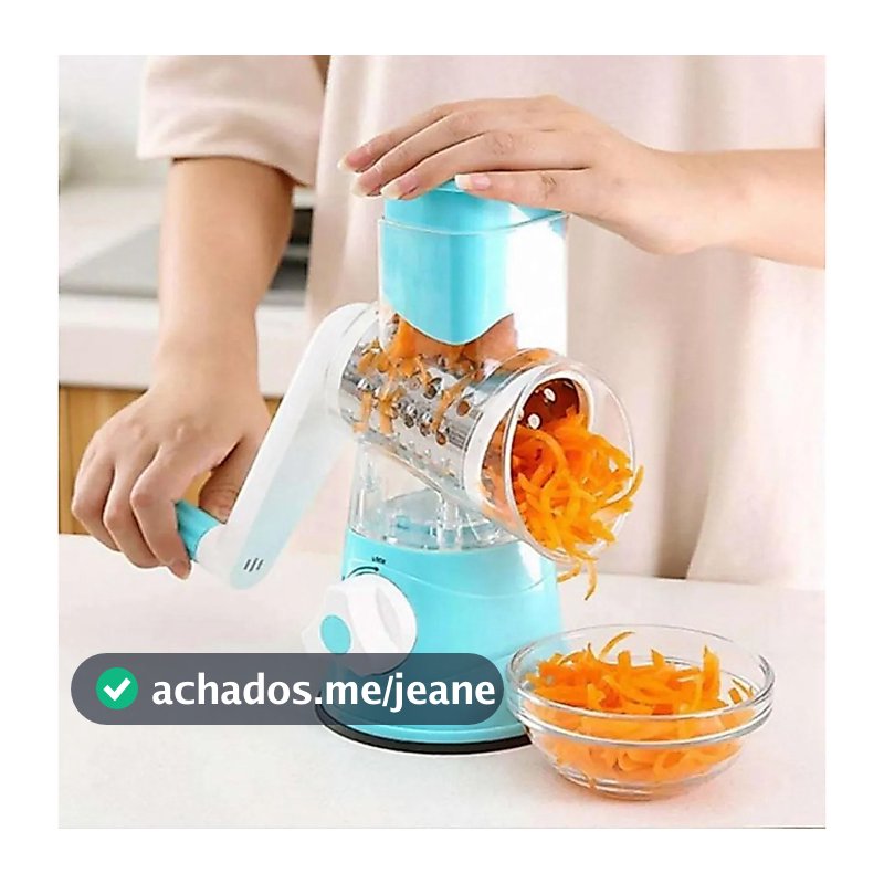 Ralador de Queijo Fatiador Legumes Cortador Vegetais Manual 3 em 1 Multiuso Cozinha