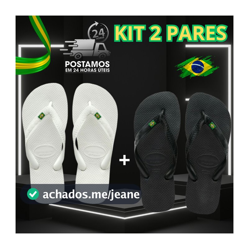 Chinelo Bandeirinha Original Sandalia De Dedo Unissex Verão. Presente para o Dia dos Pais